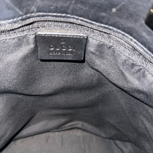9/10 Gucci GG Denim Monogram Tote Bag FREE Denim Gucci Wallet - Picture 5 of 11